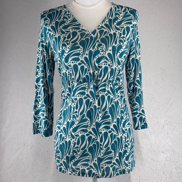 Winter Silks Tops - Winter Silks Top Womens Size M 60% Silk 40% Modal High Waisted 3/4 Sleeves Soft!